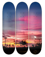 Skateboard Wall Art (Sunset)